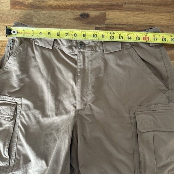 Duluth Trading Cargo Shorts Men’s XL Brown Beige Utility Work Heavy Fabric - Picture 7 of 13